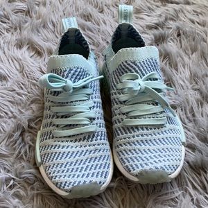 Blue and turquoise Adidas NMDS size 61/2